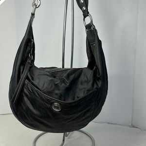 Coach Hampton weekend nylon with leather trim in black